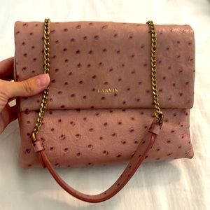 Pink leather Lanvin purse